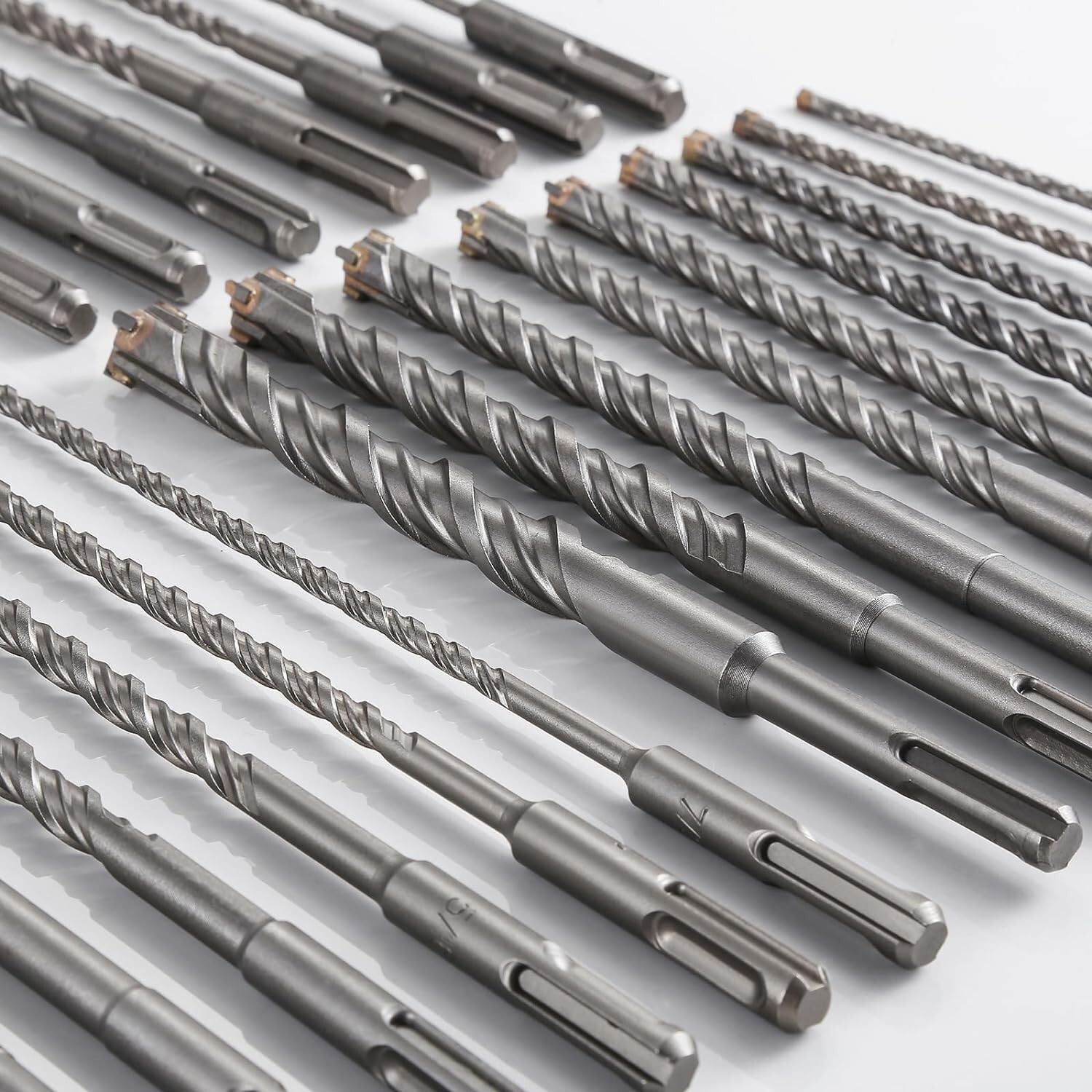Concrete Drill Bit 3/4" X 12"-10" Cross-Type Double Thread Carbide Material Iron