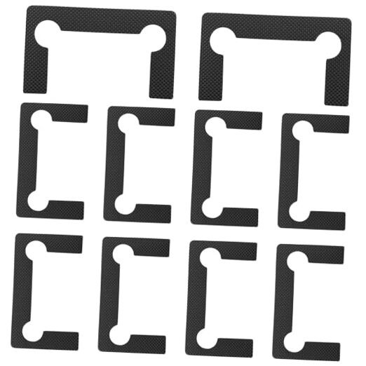 10 PCS Shower Door Hinge Shims Glass Shower Door Hinge Gaskets Anti-Slip Black