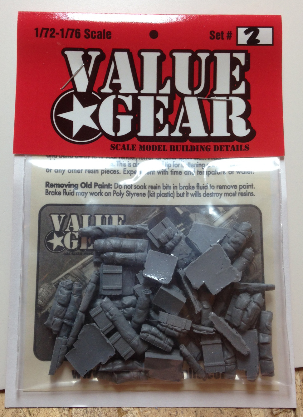 1/72 Scale Resin Tent, Tarp & Crates Stowage Set #3 - Value Gear