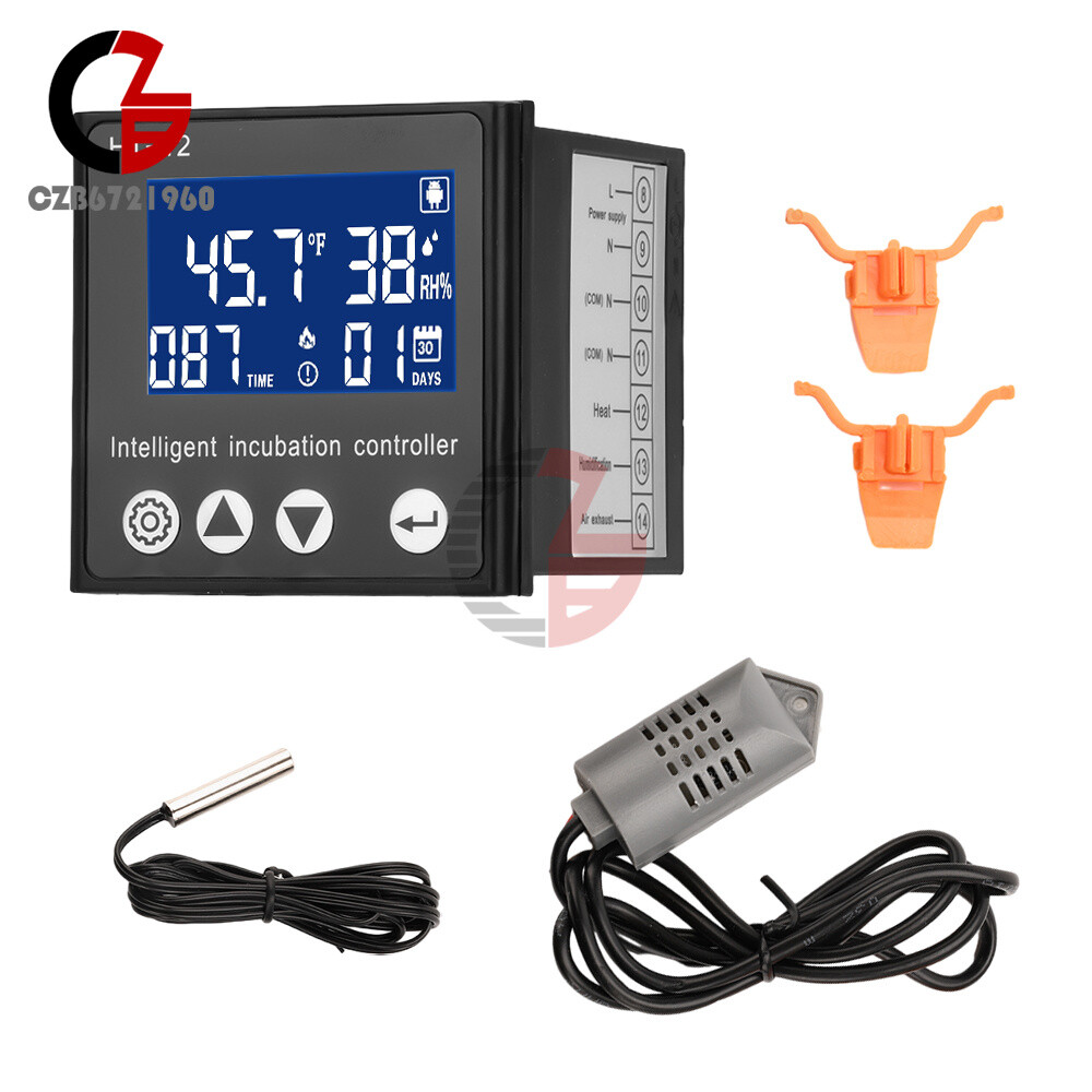 HT-12 LCD Temperature Humidity Controller Smart Incubator Temperature Controller