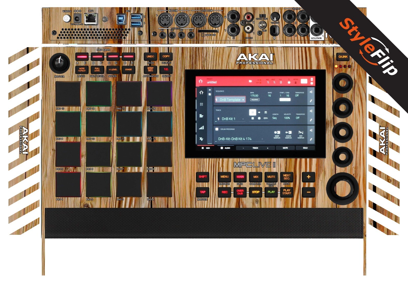 AKAI MPC Live II Skin | Wood #4 | Protective Decal | StyleFlip Skins