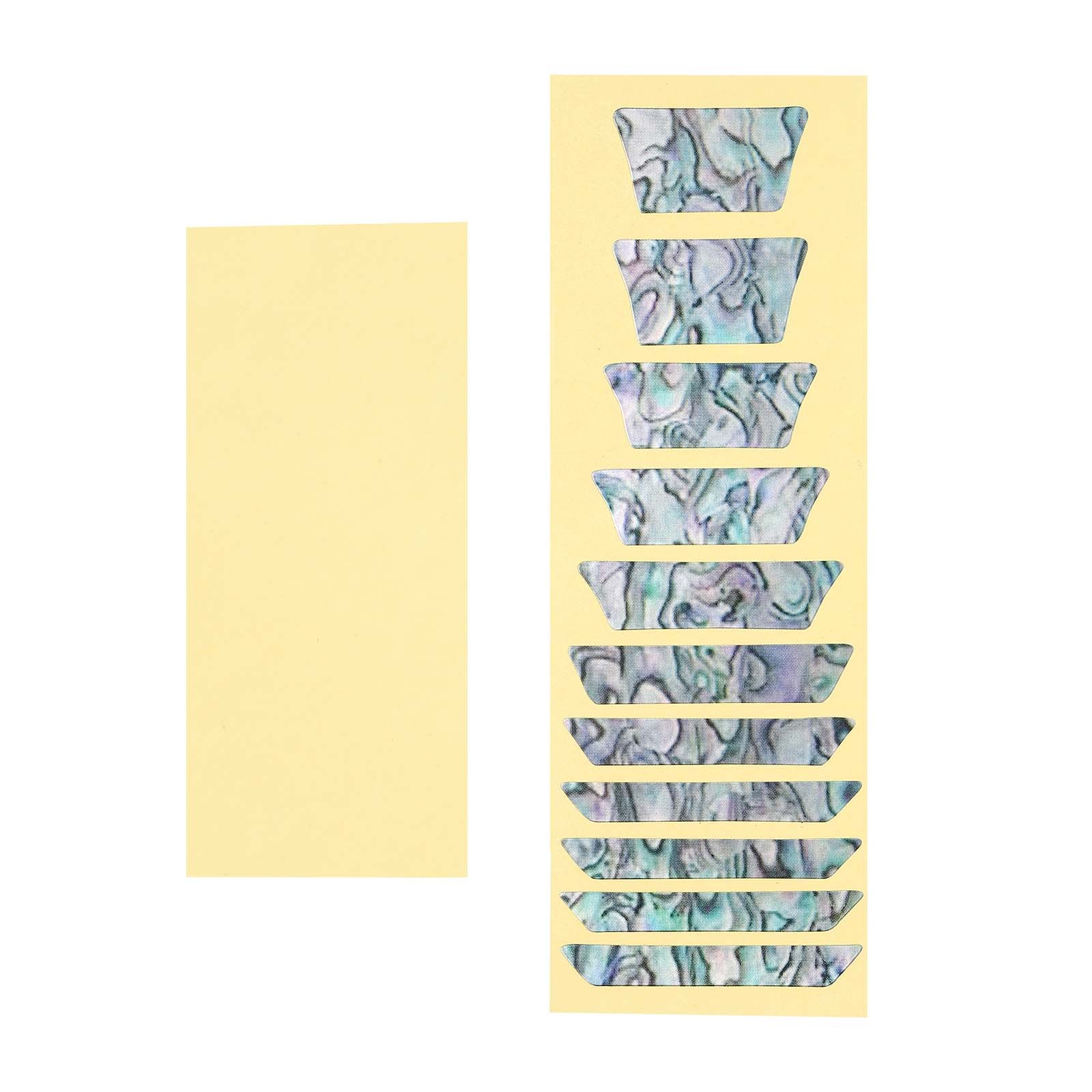 Fretboard Markers Inlay Stickers Decals Electric Guitar Fingerboard Green Silver
