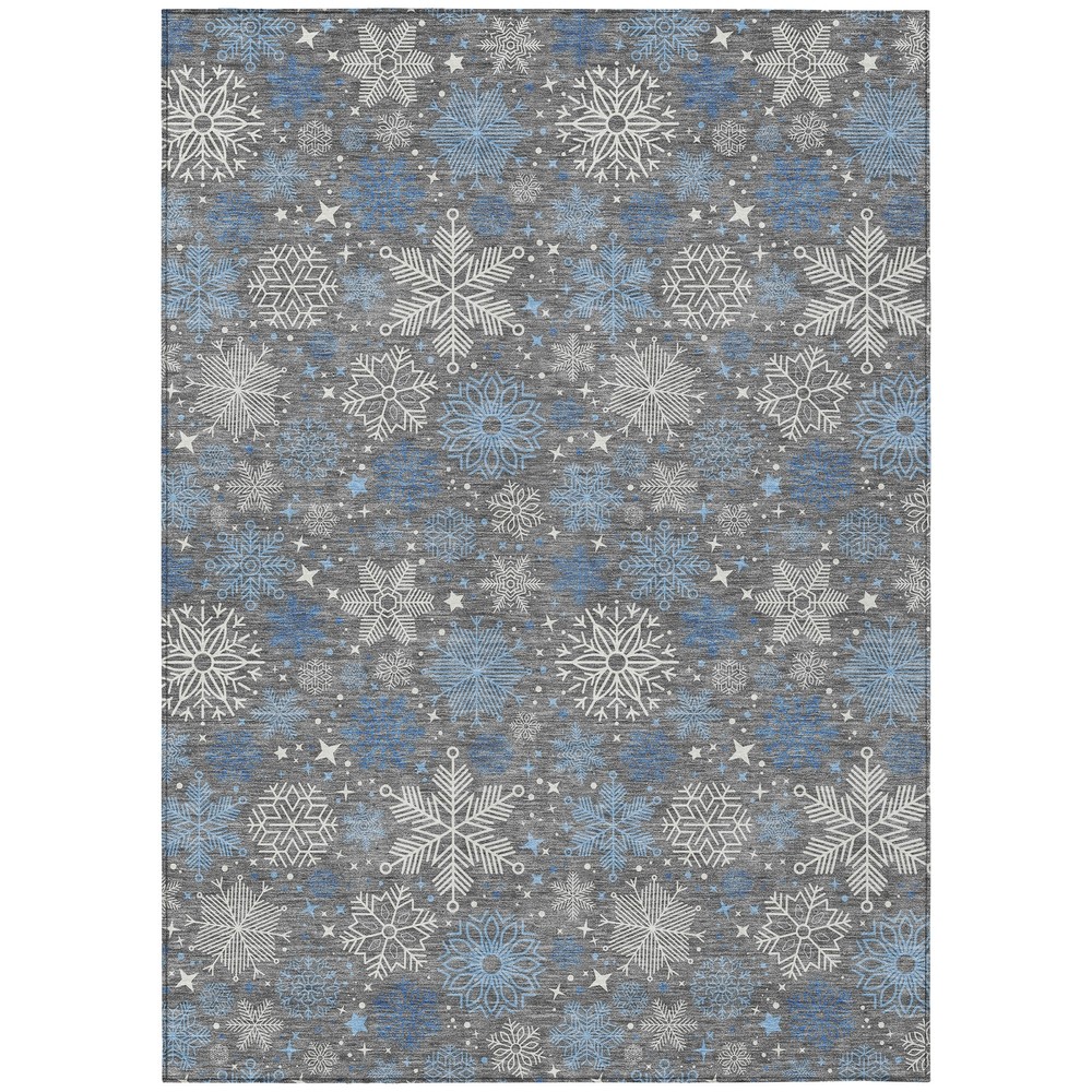 Dalyn Wonderland Area Rug Polyester WN31 Gray Rectangle Carpet Indoor/Outdoor