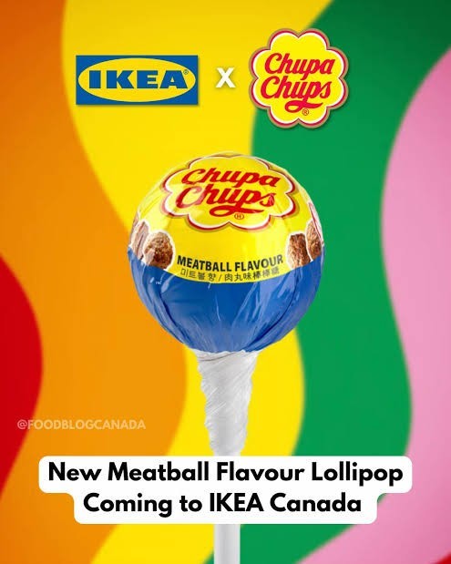 Chupa Chups X IKEA Meatball Flavor Rare April Fools Day Limited Edition