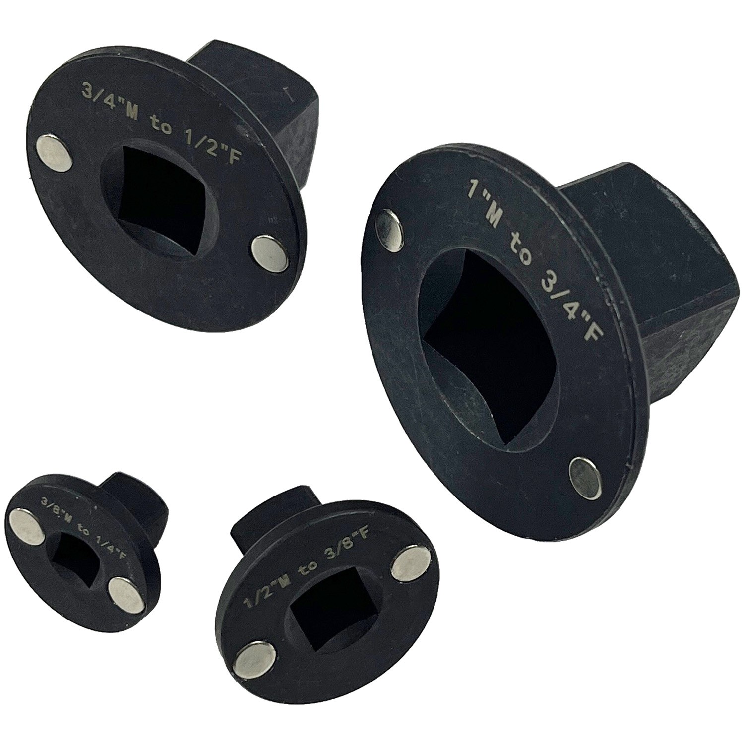 4Pcs Magnetic Low Profile Impact Socket Adapter Set Drive Ratchet Adapter Set