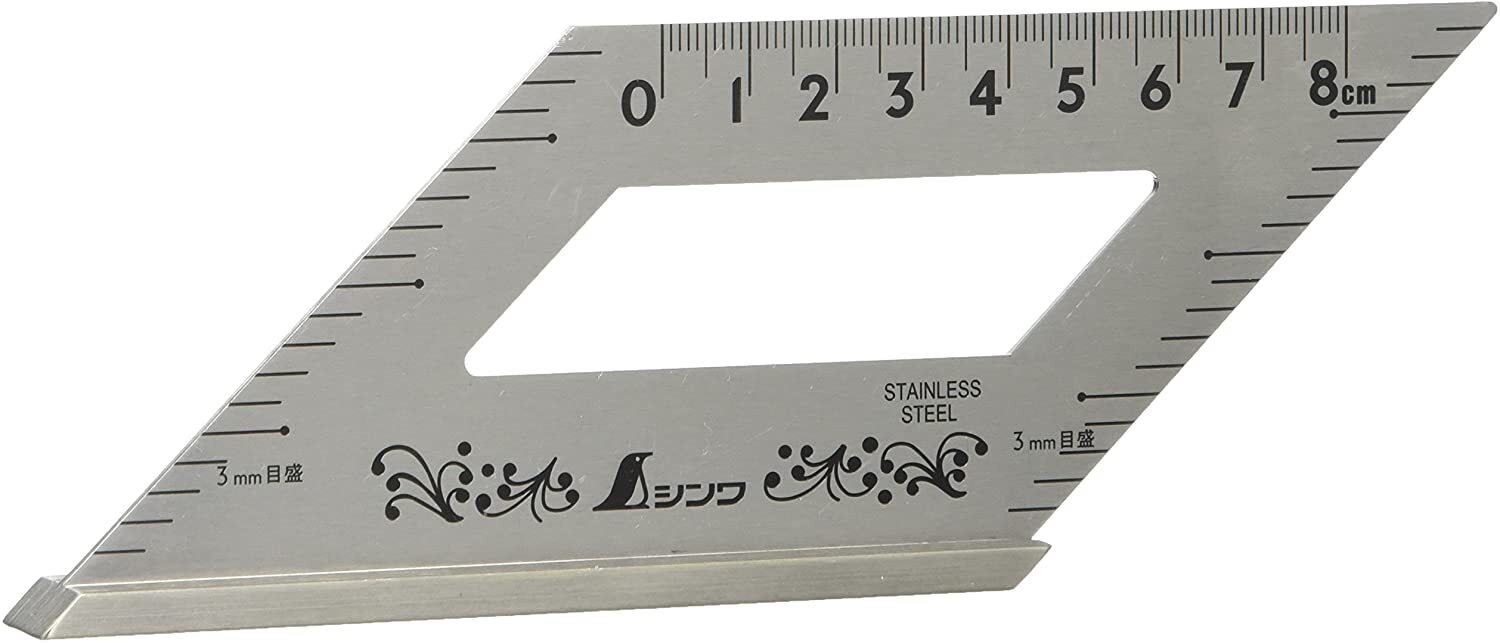 SHINWA Square Layout Miter ruler 45 + 135 Degrees carpenter Winkel 62060