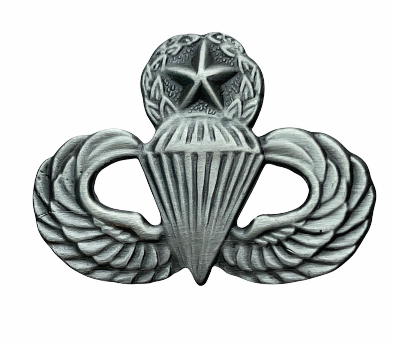 Master Paratrooper Wings Antique Silver Color 1 1/4 inch Hat Pin H14805 F5D31F