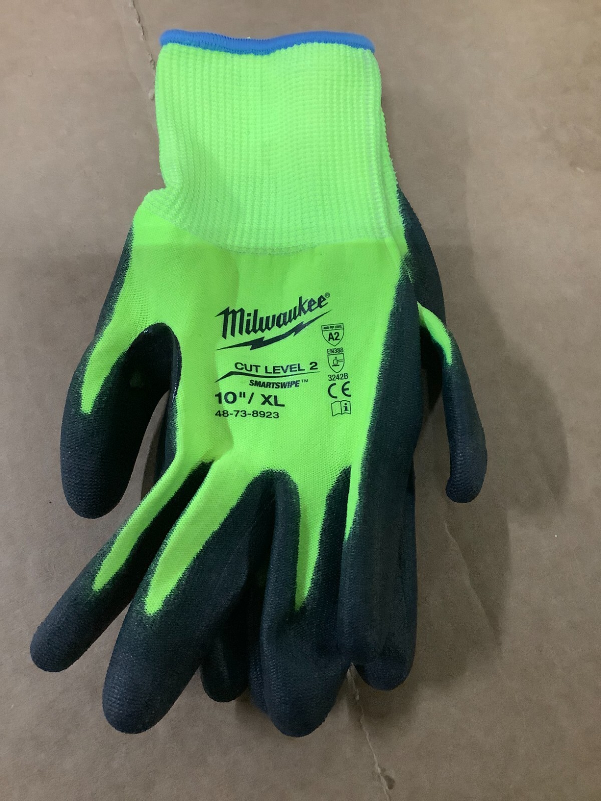 Milwaukee High Visibility Level 2 Cut Polyurethane Gloves 10” X-Large 48-73-8923