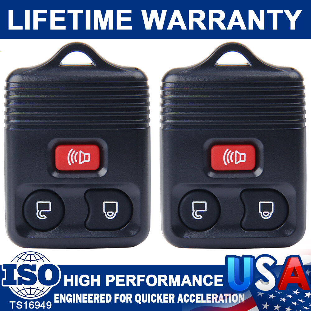 2 Entry Remote Car Key Fob For Ford F150 F250 1999 2000 2001 2002 2003 2004-2007