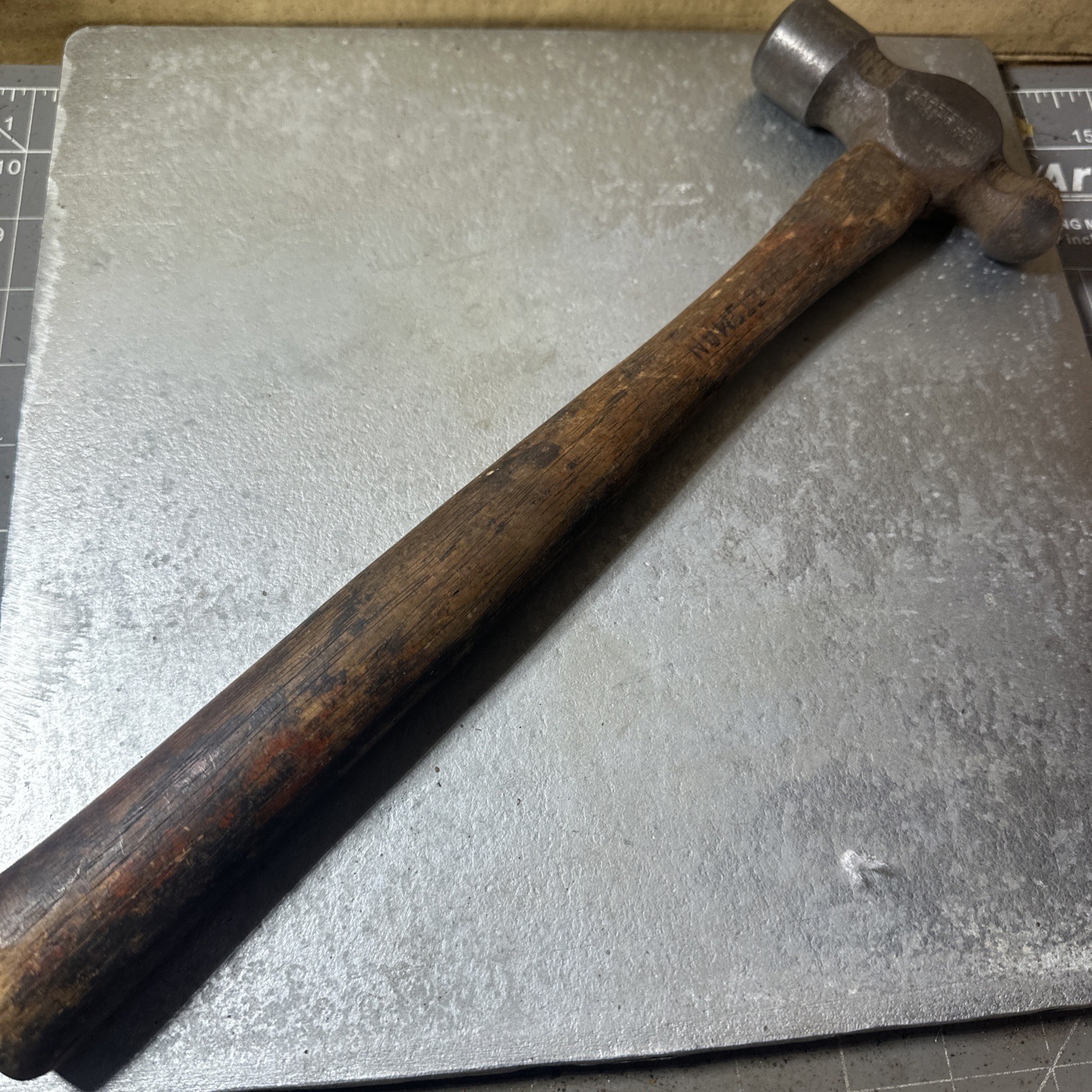 Vintage Craftsman 16oz-M Pall Peen Hammer Wood Handle Model 38465 Made USA Used