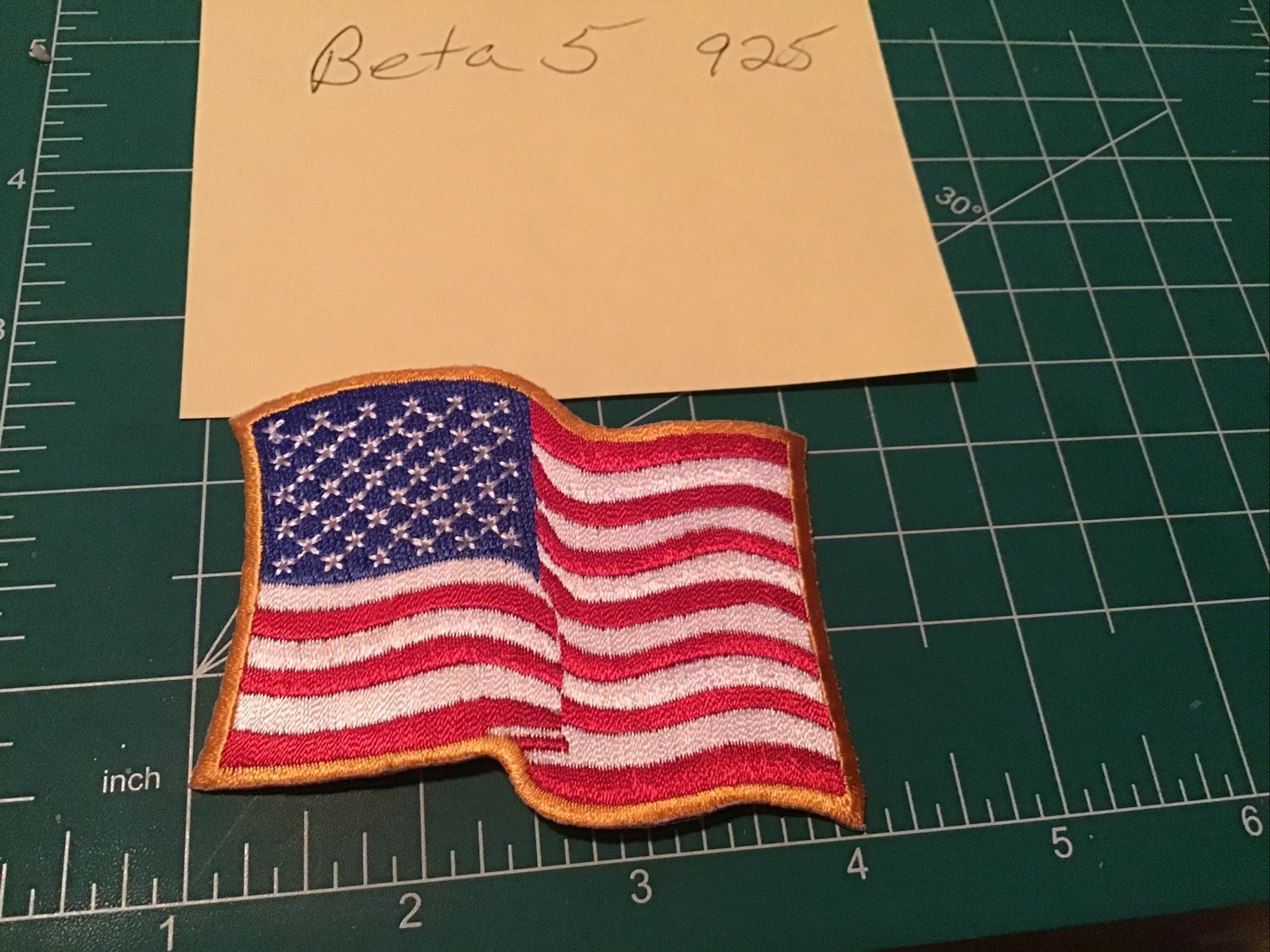 American Wavy flag patch