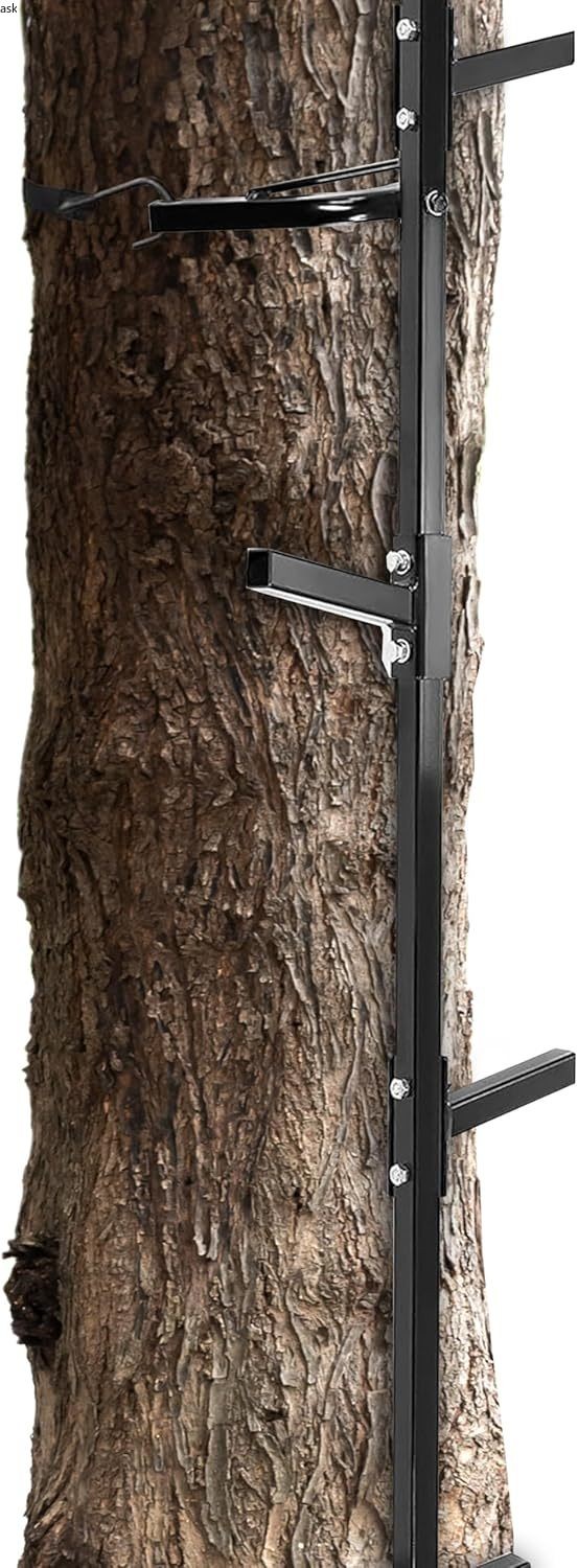 HECASA 20 ft Climbing Sticks for Hunting, Treestand Climbing Sticks Ladder,Black