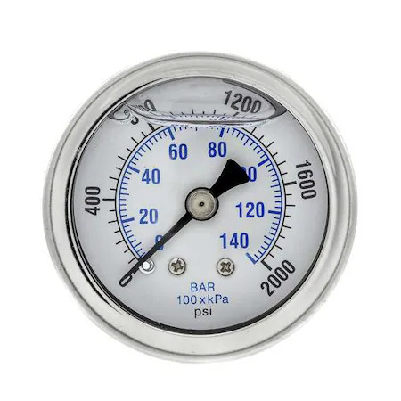Pic Gauges 202L-158O Industrial Pressure Gauge,  0 To 2, 000 Psi,  1 1/2 In