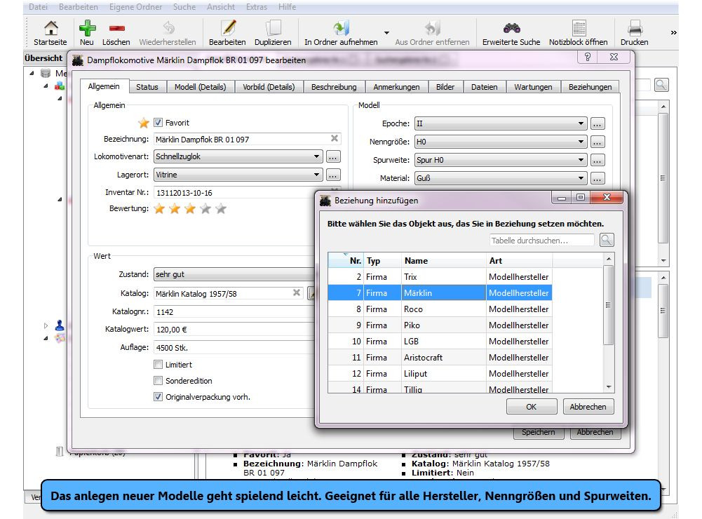 Stecotec Modellbahn-Verwaltung 2017 [CD-VERSION] Software / Programm f. Sammler