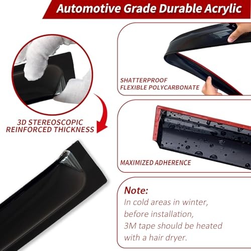 4PC Rain Guards for 1999-2006 Chevy 99-07 Chevy Silverado GMC Sierra (4PC)