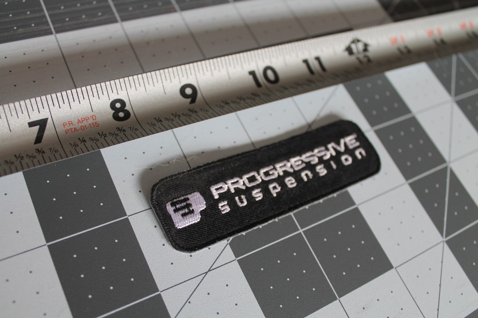Progressive Suspension Patch Motorcycle Biker Vest/Leather Sew On Harley Touring