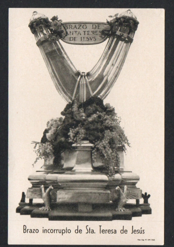 Holy card antique de Sta Teresa santino image pieuse estampa