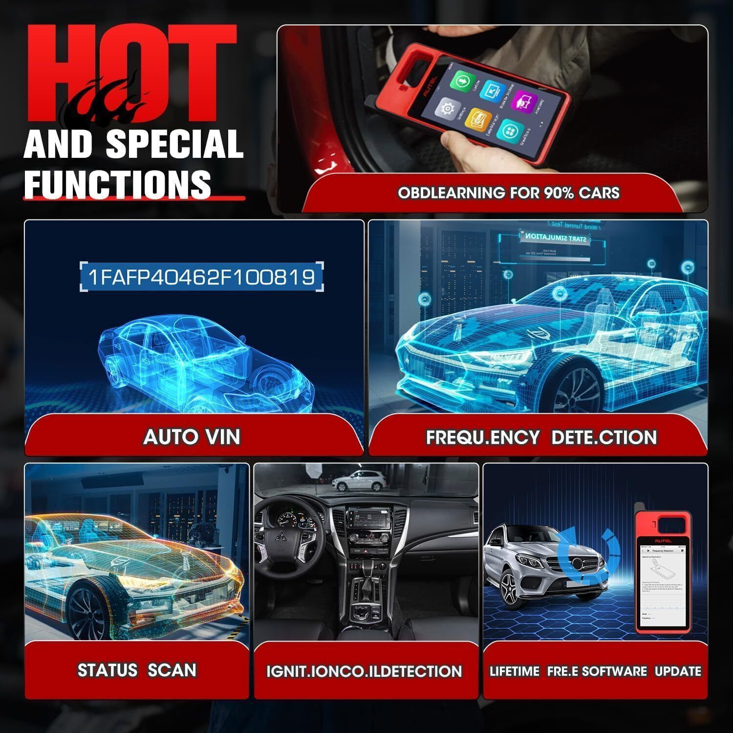2025 Autel MaxiIM KM100 Key FOB PROGRAMMING Key Generation IMMObilizer 60sFaster