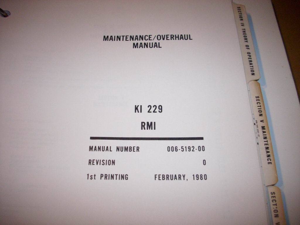 King KI 229 RMI Service manual