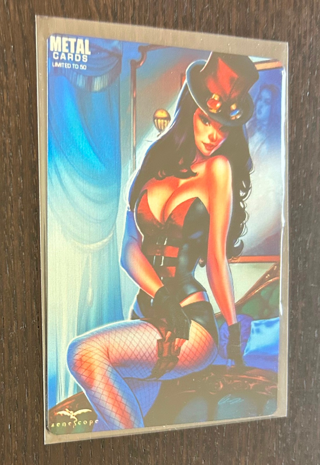 ZENESCOPE METALLIC CARD (73) -- Helsing Bedroom -- Bad Girl Metal Card Limited