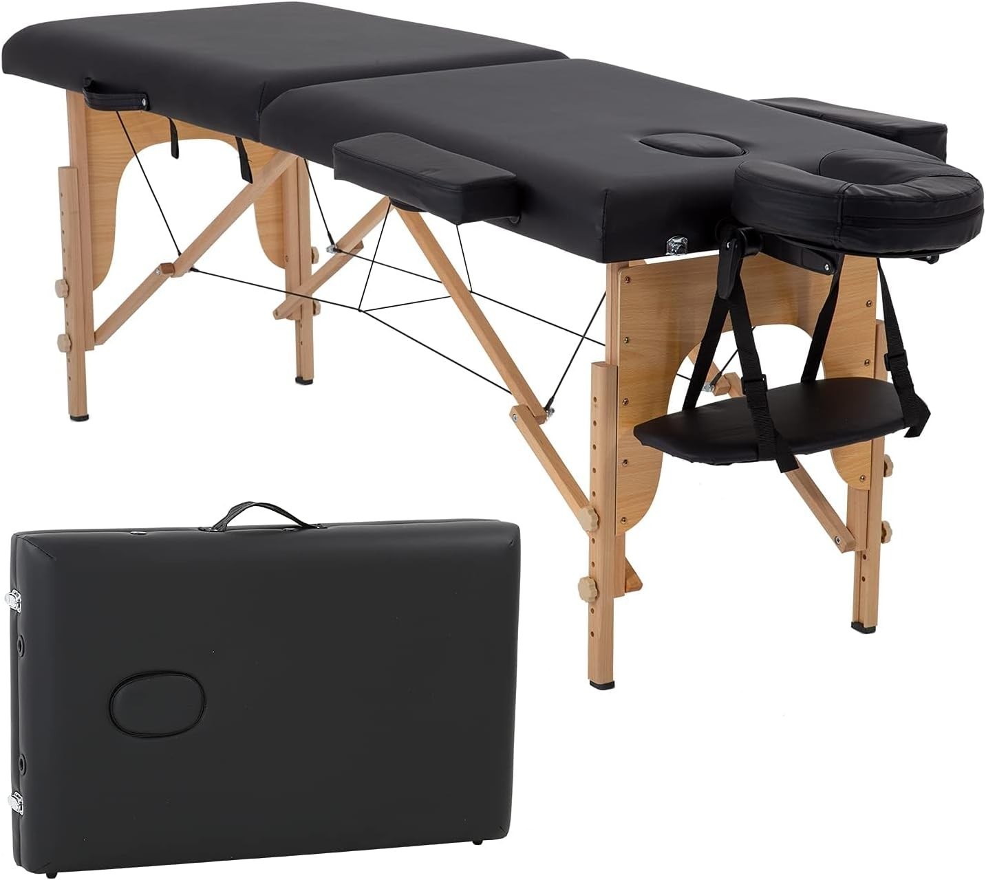 2-Folding Massage Bed with 24" Width - Lightweight and Compact Design