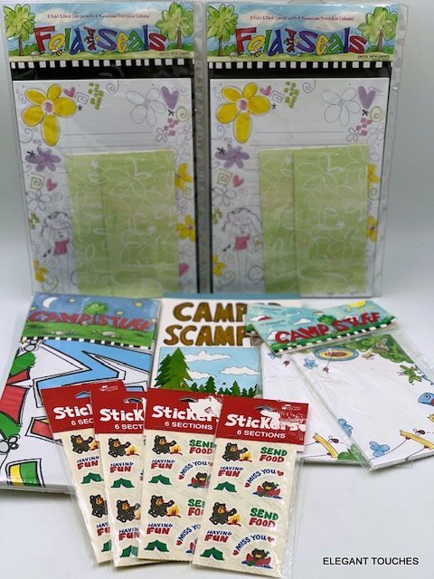 Summer Camp Postcards Stickers Stationery Autograph Pillowcase Campers Mailers