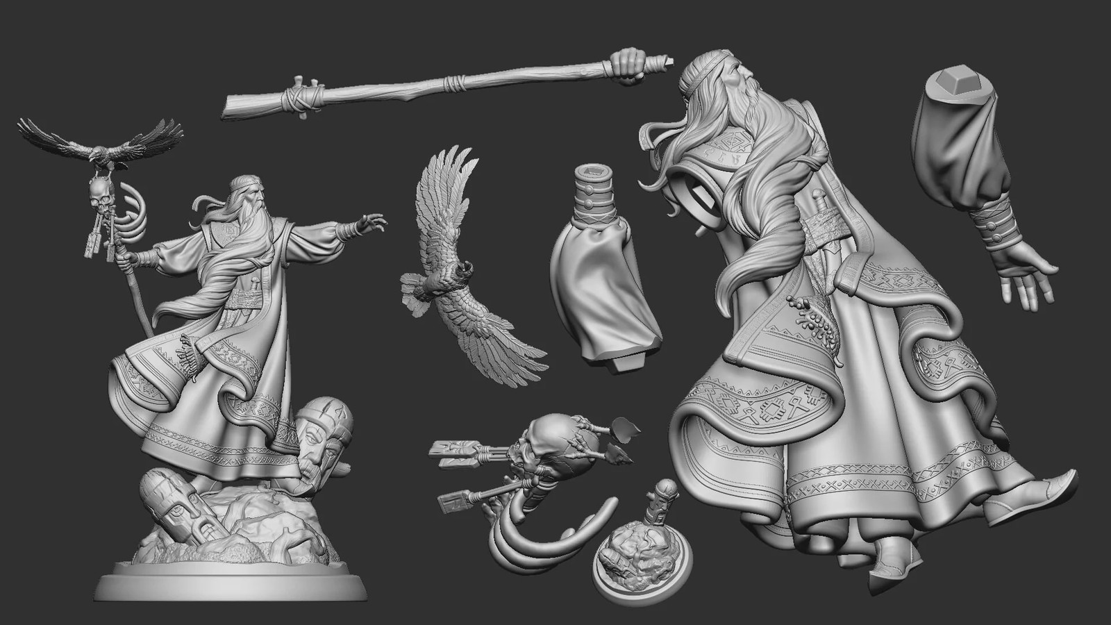 Volkhv the Priest - Resin Tabletop Miniature