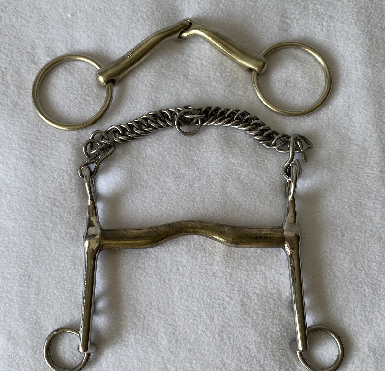 5.5" HS SPRENGER Sensogan Weymouth Curb Bit & 5.75" KK Balkenhol Bradoon Snaffle