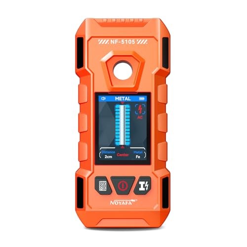 Stud Finder Wall Scanner - 6 in 1 Rechargeable Electronic Wall Detector Orange