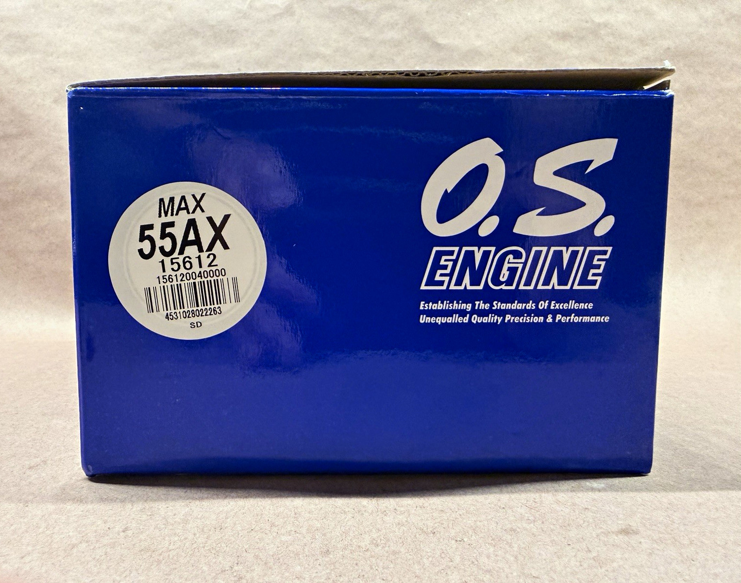 O.S. MAX 55AX 9.1cc 2-Stroke Nitro/Glow RC Aircraft Engine w/Muffler MPN 15612