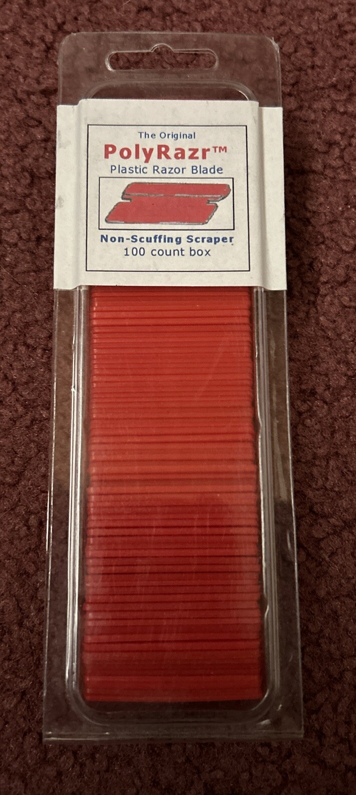 Plastic Scraper Blades 100 Single Edge Plastic Non scuffing Blades