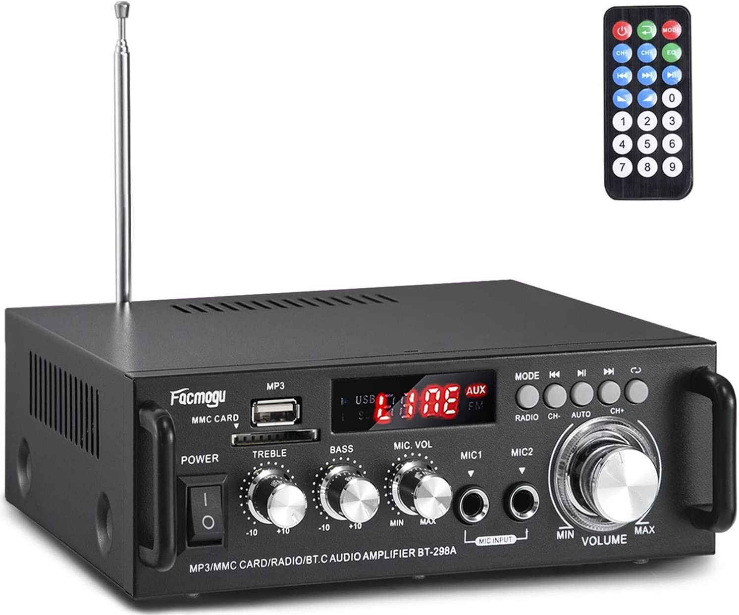 Amplificador Audio Estereo Bluetooth 5.0 Inalambrico para altavoces cine en casa