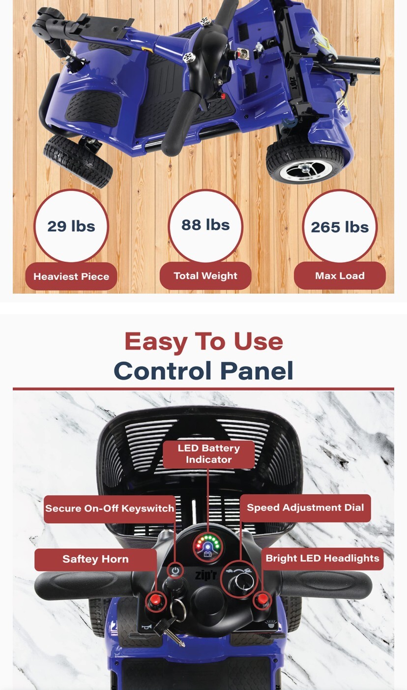 zip r' roo mobility scooter