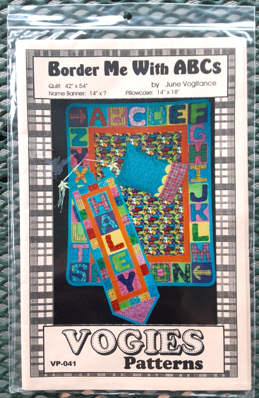 BORDER ME WITH ABCs Vogies Quilt Pattern VP-041 Sewing Craft Project (H)
