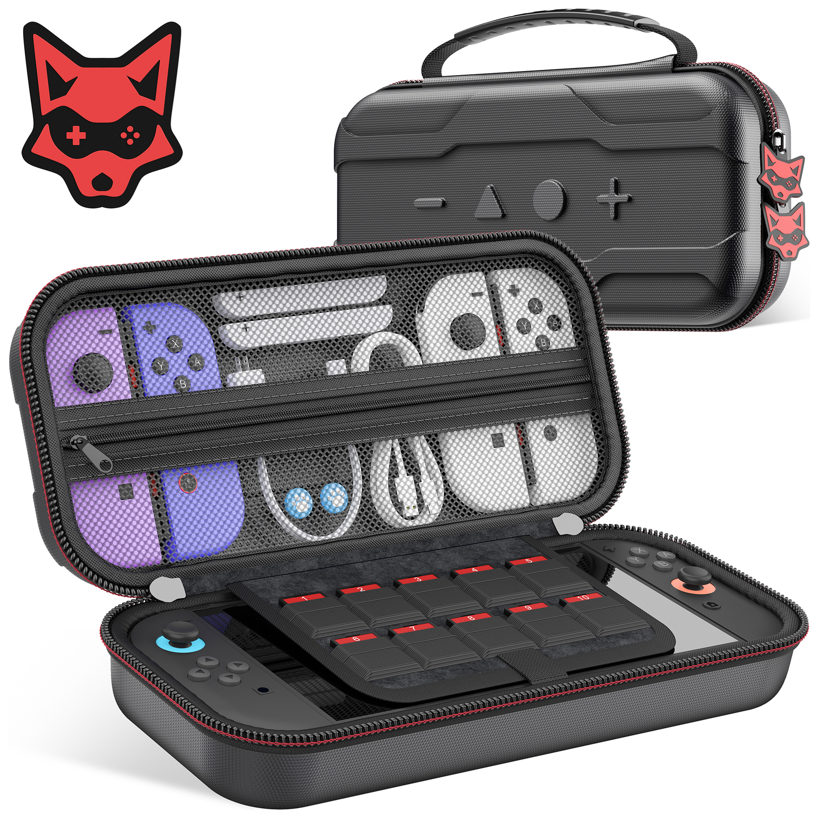 Switch 2 Case for Nintendo Switch 2025/Switch/OLED-Waterproof Travel Carry Case