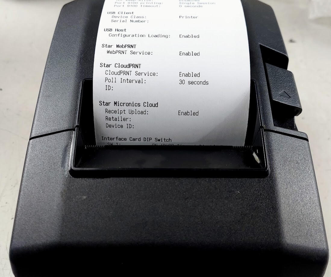 Star TSP650 Thermal POS Receipt Printer USB TSP650