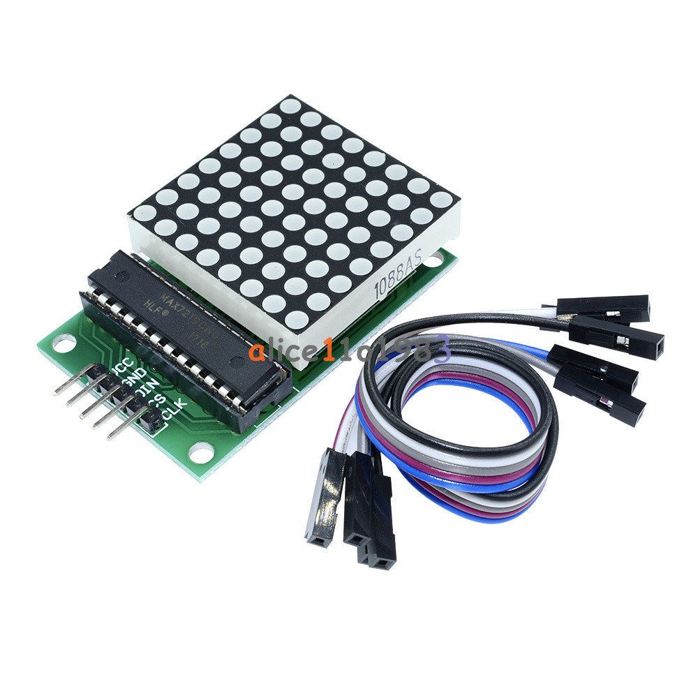 2PCS MAX7219 Dot led matrix module MCU control LED Display module for Arduino