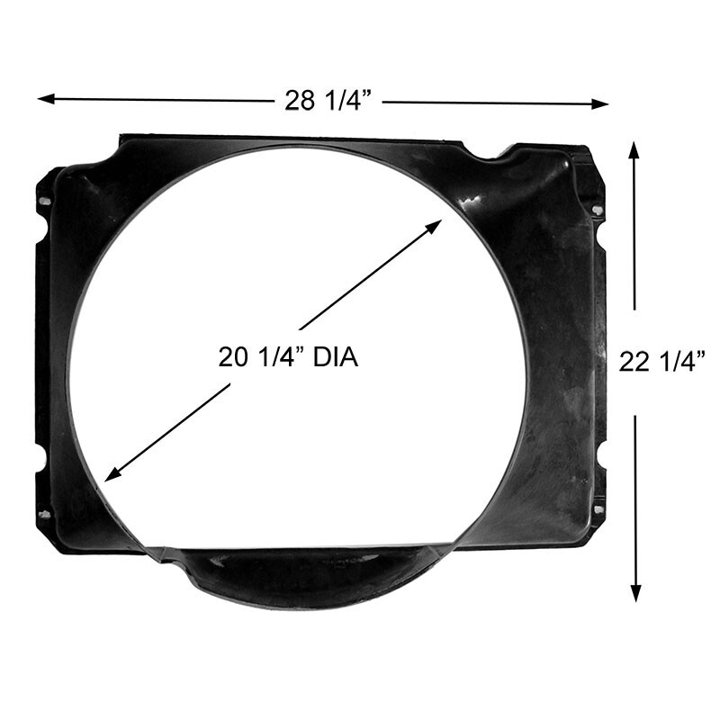 Fan Shroud Radiator 360, 390 1968-76 Ford Truck D3TZ-8146-C **See Description**
