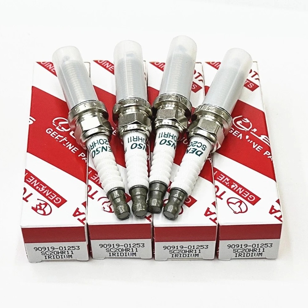 4Pcs 90919-01253 DENSO Iridium Spark Plugs SC20HR11 3444 for Lexus Prius 1.8L