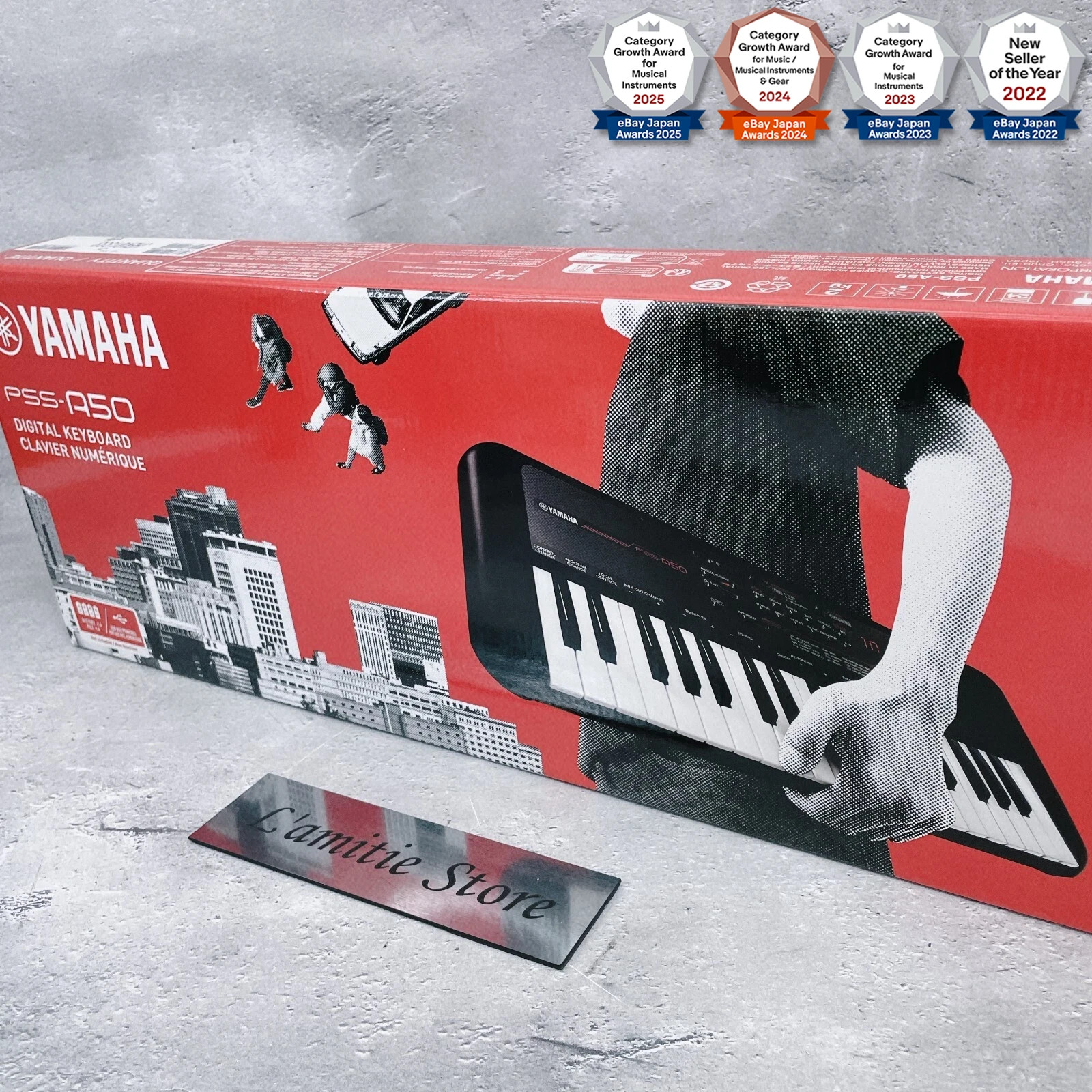 YAMAHA PSS-A50 Electronic 37 Mini Keyboard Black Japan PSSA50 Synthesizer New