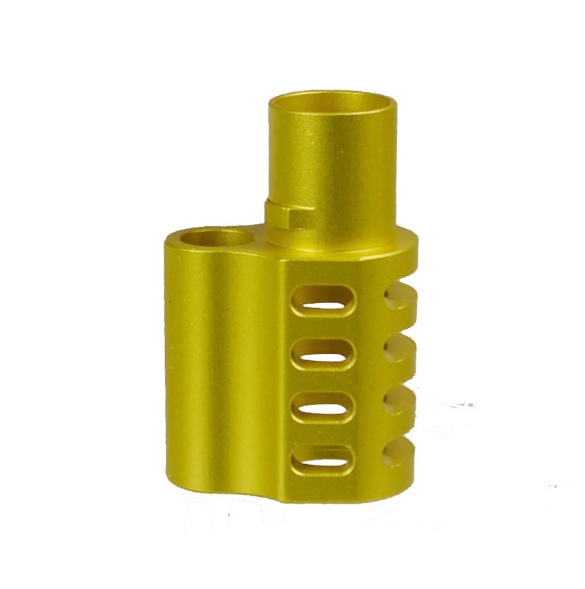 1911 Muzzle Brake Compensator .45 ACP A Style, Anodized Gold