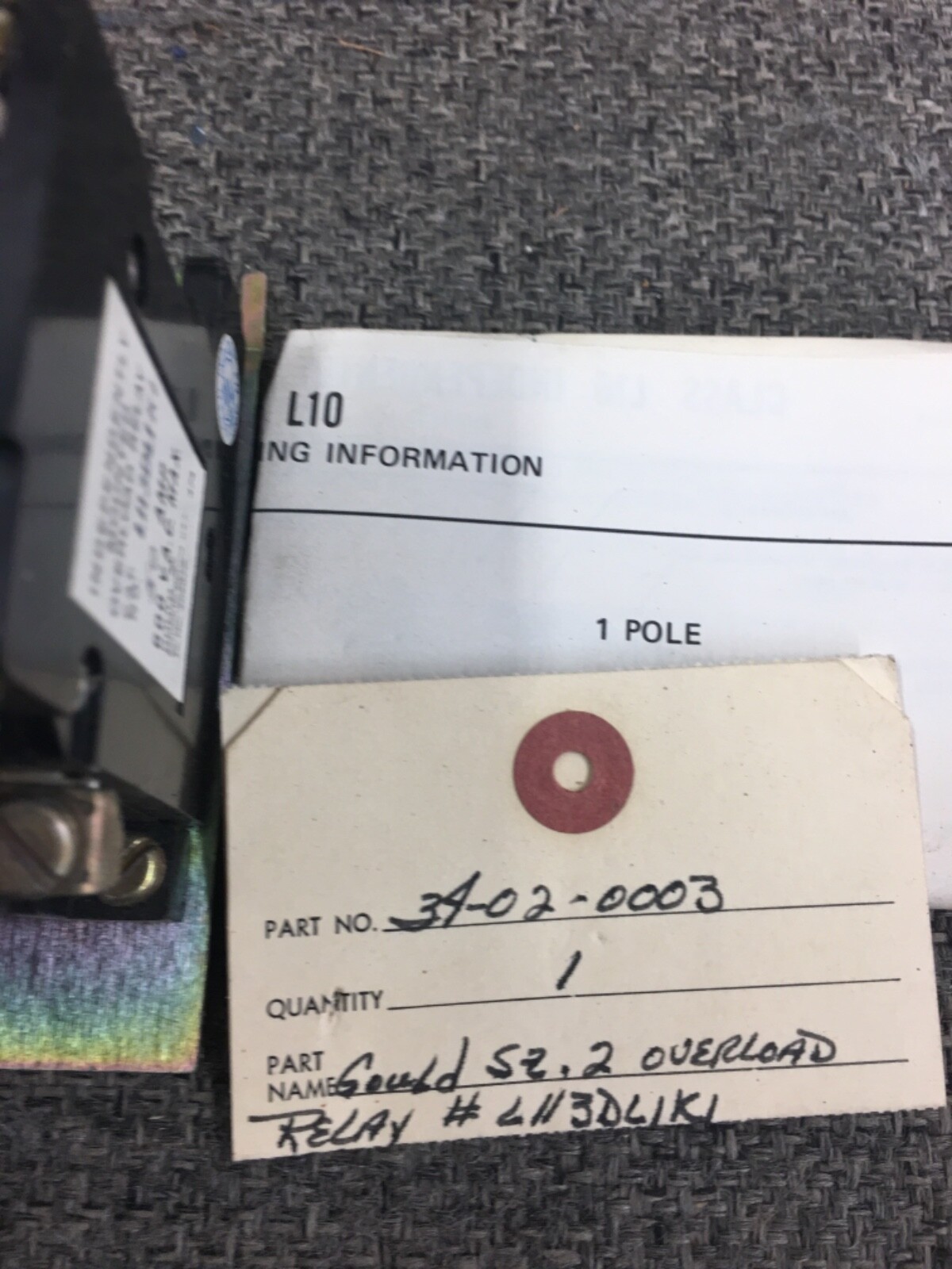 GOULD L113DL1, size 2 overload , (bin2)