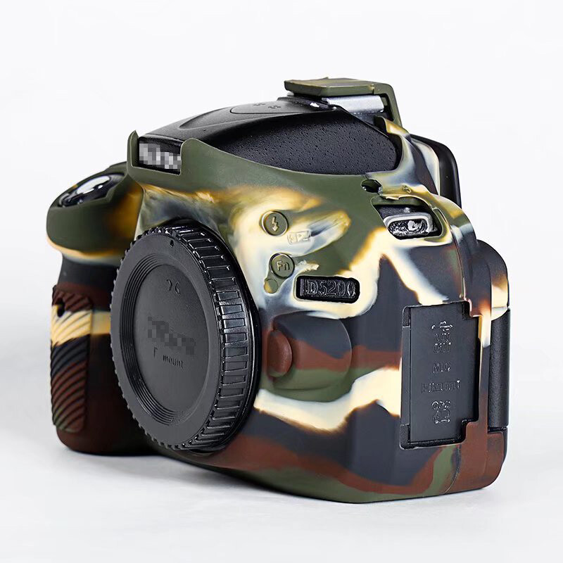 Silicone Body Case Protector Armor Skin For Nikon D5200 Camera