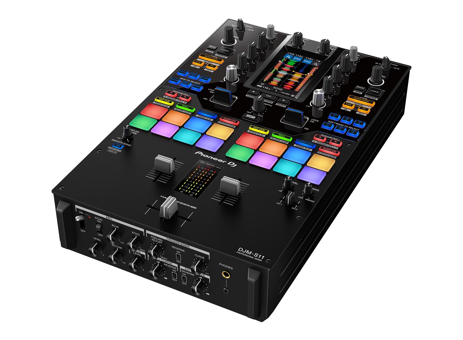 Pioneer DJ DJM-S11 Professional 2-Channel Scratch Style Mixer for Serato DJ Pro