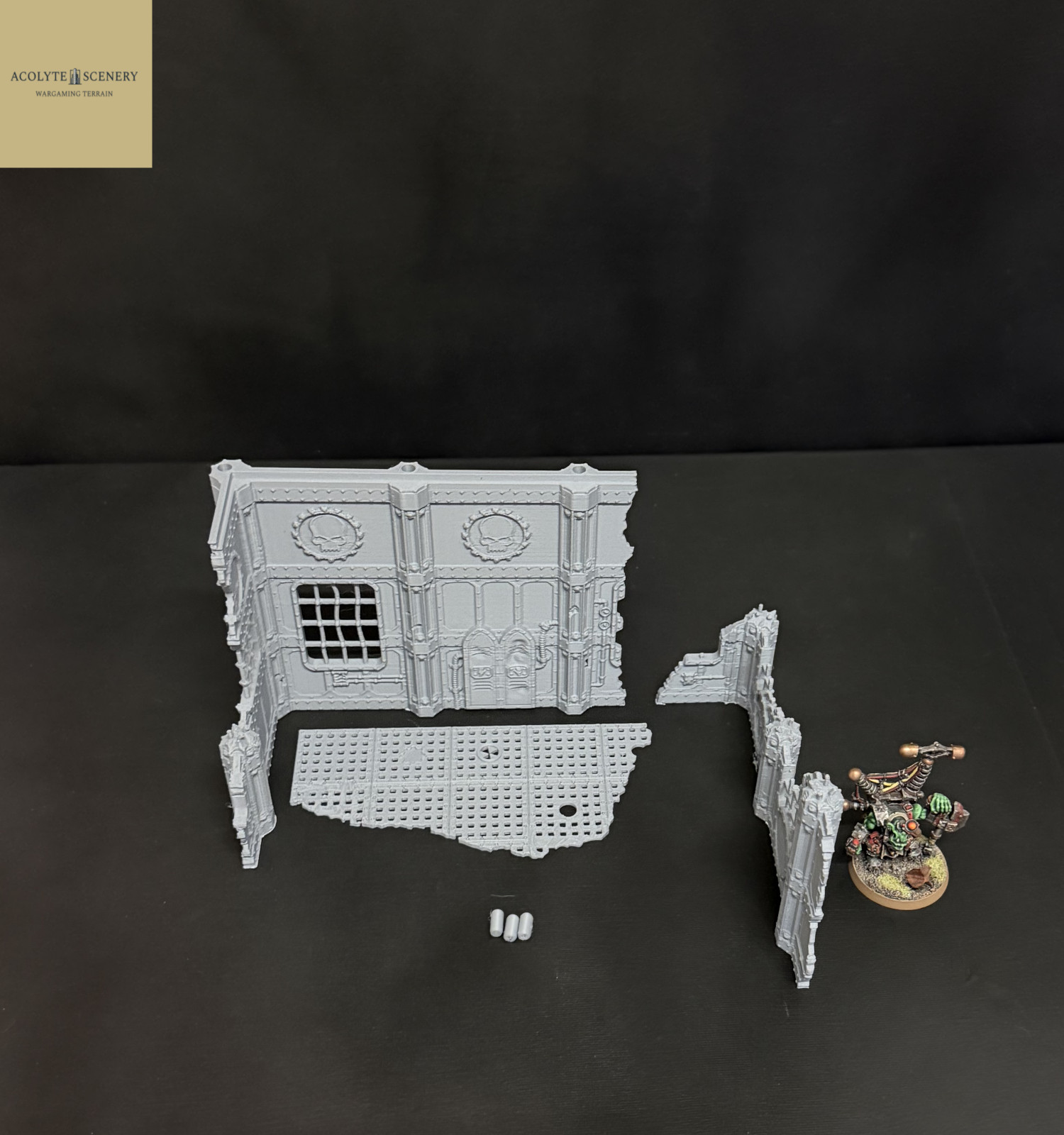Grimdark Terrain 3 Ruin Bundle Easy-Build compatible with Warhammer 40k