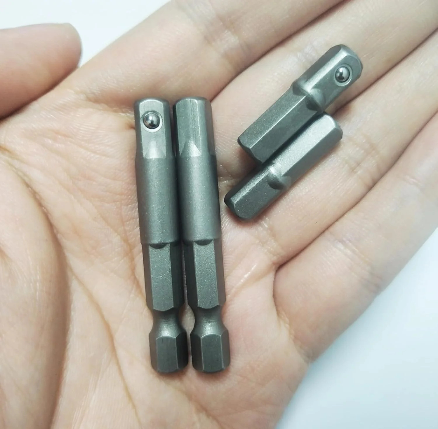 8 Pieces 1/4 Hex to Socket Adapter, 1/4" Square Bit...