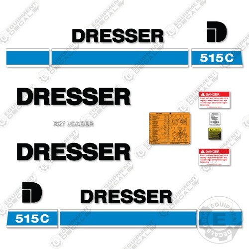 Fits Dresser 520C Decal Kit Wheel Loader Replacement Sticker Set - 3M VINYL!