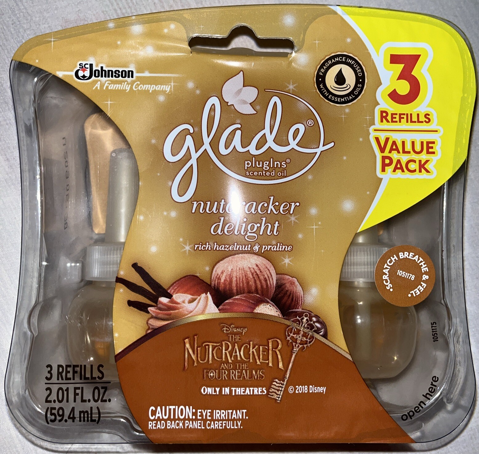 Glade PlugIns Scented Oil Refill  3 pack in Nutcracker Delight