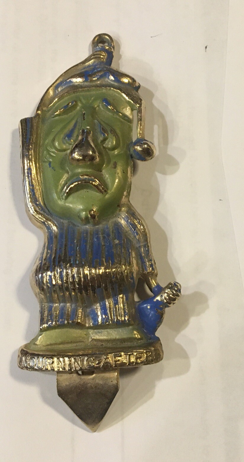 Vintage Metal Bottle Opener Wall Hanger Barware Boozers Hangovers Joke Gift Beer