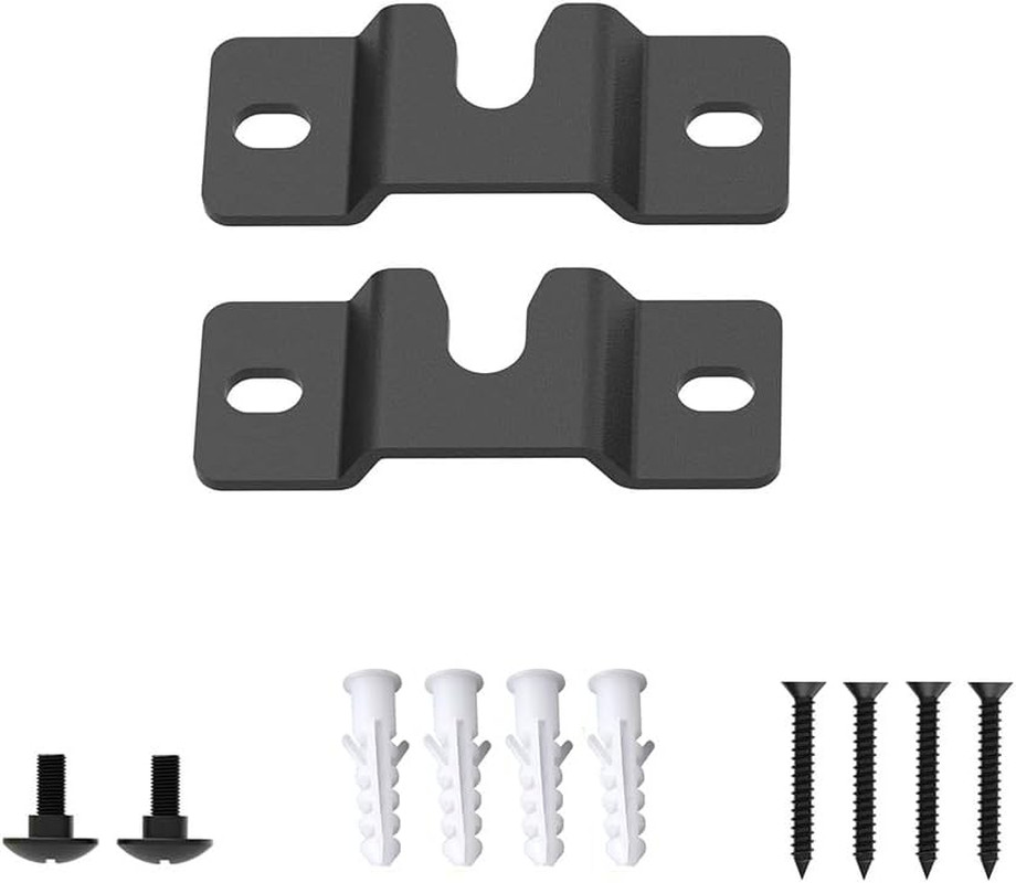 ZYAMY 2PCS Sound Bar Wall Mount Bracket for Soundbar Mounted under or above TV,